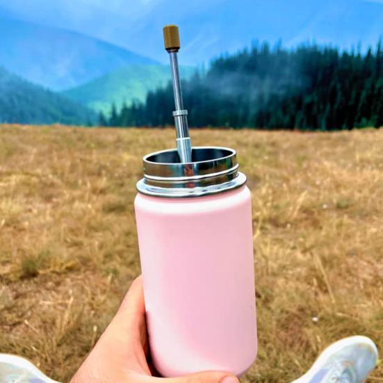 Дизайн пресс-фильтра для кофе, портативный пресс для кофе и чая из нержавеющей стали, легкий многоразовый фильтр для путешествий