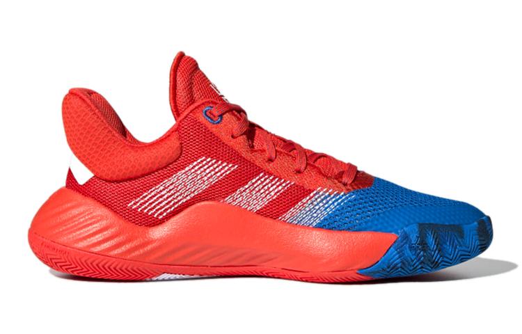 adidas ДОН. Проблема №1 Нескользящие Износостойкие Низкие Детские Баскетбольные Кроссовки Красный Синий EF2932