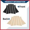 6 Pcs Door Pillar Window Trim for Jeep Cherokee 14- Black New