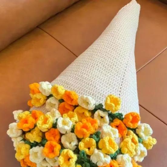 Букет Одеяло DIY Набор Цветочные Букеты Вязание крючком Набор Вязаный Букет Плед Набор для Рукоделия для Дома Кровать Диван Диван Декор