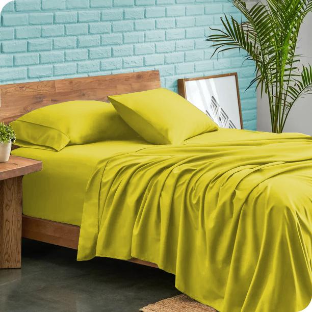 Роскошный комплект простыней из 4 предметов 600TC 100% египетский хлопок с однотонным узором и глубоким карманом 30 см – ультрамягкий, прочный комплект постельного белья с глубоким карманом для всех размеров