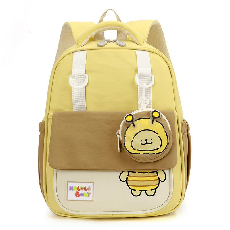 Рюкзак для малышей с рисунком пчелы, легкий нейлоновый мультяшный школьный рюкзак для детей