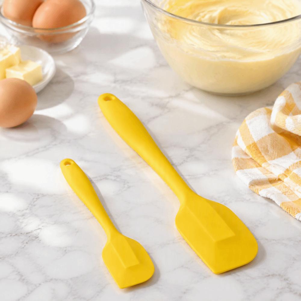 2pcs High Heat-Resistant Silicone Spatula Set Silicone Butter Spatula  Frosting Scraping Bowls