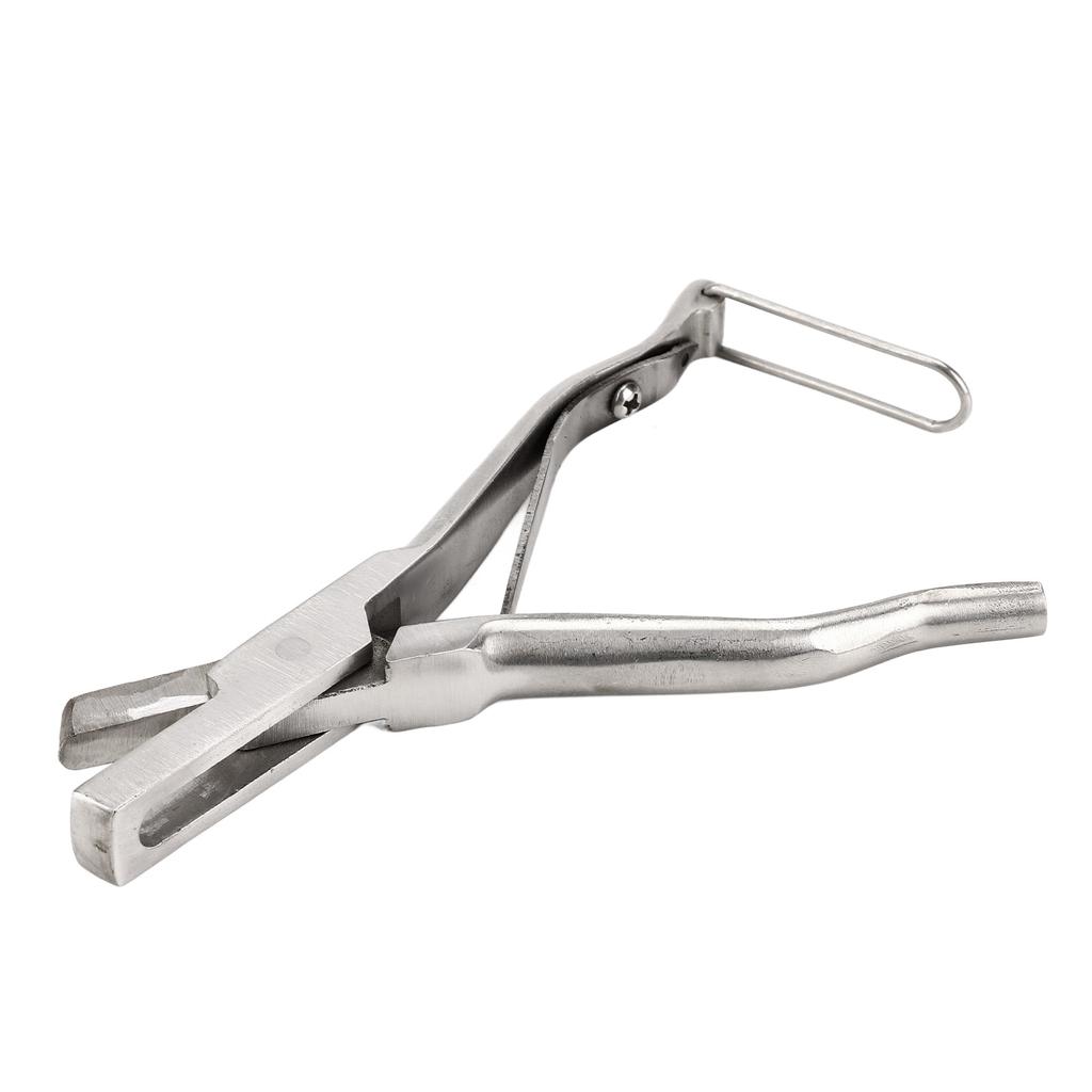 Щипцы для ушных бирок свиней, нержавеющая сталь, вырубатель ушей животных с безопасной пряжкой для крупного рогатого скота, овец, коз