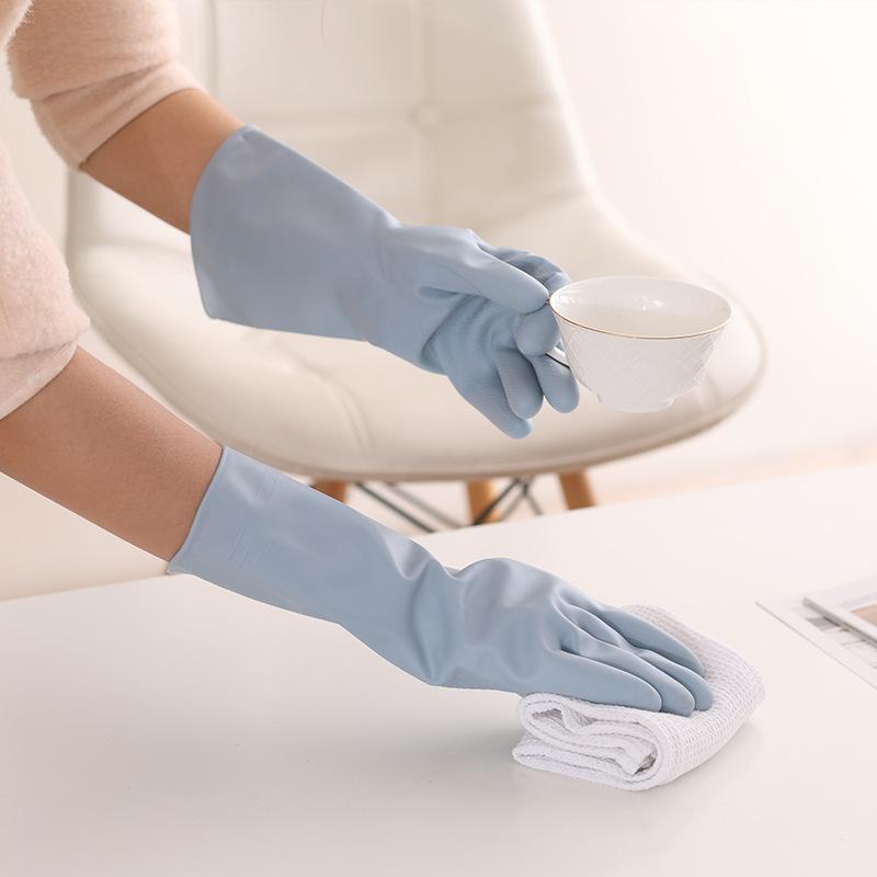 3342 Kitchen Dishwashing Gloves Thickened Durable Waterproof Cleaning Housework Women'S Laundry Latex Rubber Gloves