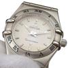 Omega Мини-часы Constellation 1562.30 Белый циферблат Нержавеющая сталь Кварцевые Аналоговый дисплей Женские Б/У