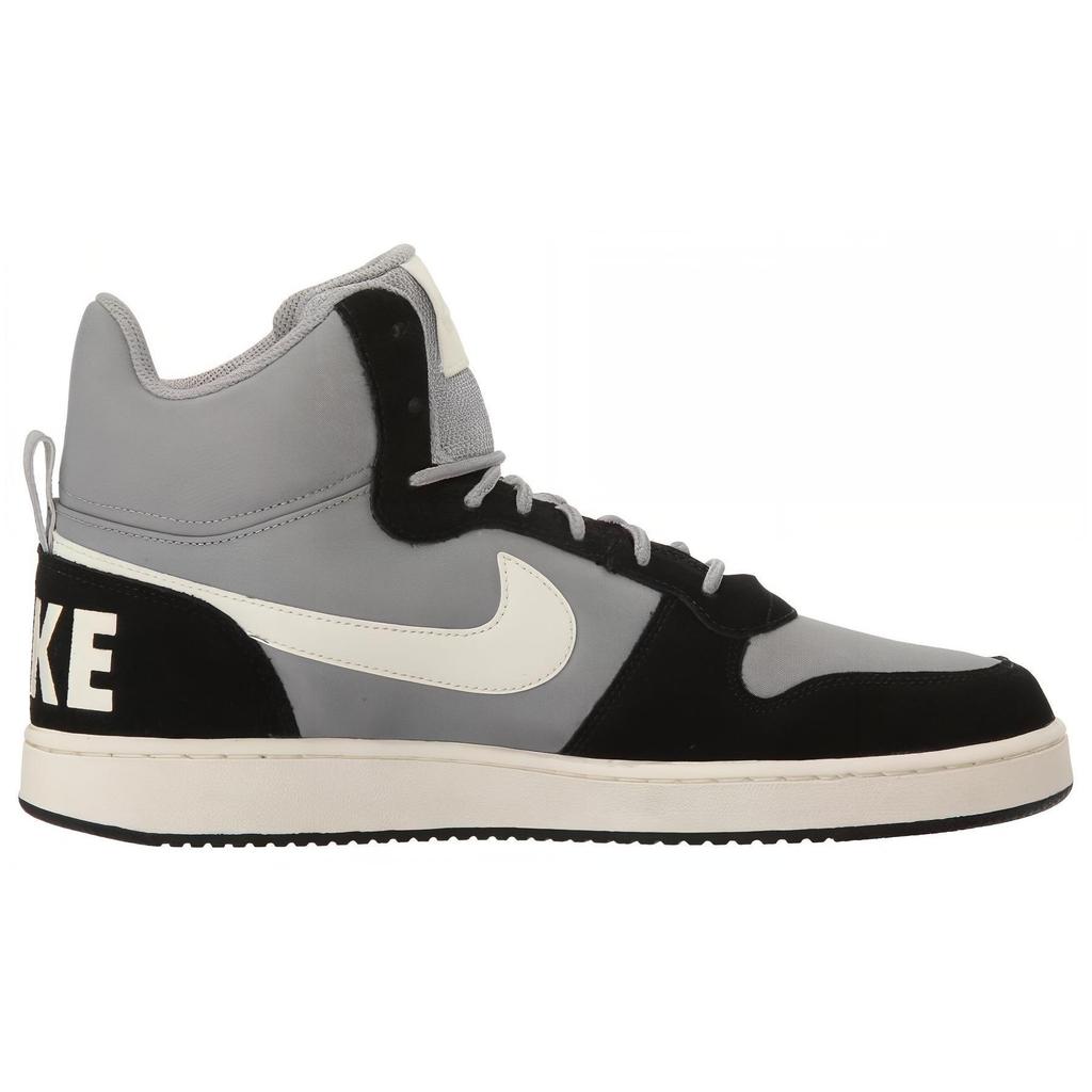 Nike Мужские кроссовки Court Borough Mid Premium Matte Silver Black Sail 844884-005