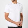 Nike Dri-Fit Miler Running Быстросохнущая футболка с круглым вырезом Мужские топы белые AJ7566-100
