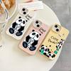 Mobile Phone Cases for iPhone 11 13 XR 15 Pro Max 12 14 Pro Max Case iPhone 16 7 Plus 8 Plus XS Max Degradable and Environmentally Friendly Panda