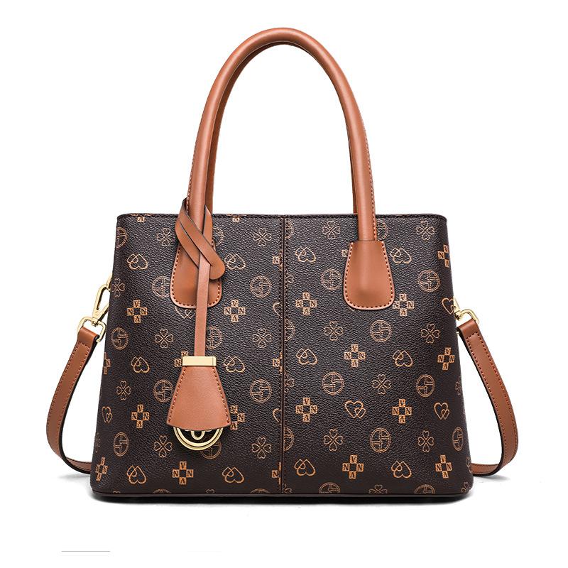 2026 New Fashionable Exquisite Color-Blocking Tote European and American Handbag Versatile Crossbody Bag for Women