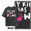 G Back Print Acid Washed Cotton Streetwear Cat Graphic Unisex Tshirt   Big Size Cool Vintage Oneck Unisexs Tee Tshirt