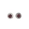 Rhodolite Gemstone 925 Sterling Silver Jewelry Handmade Studs 0.5" Birthday Gift EE-128-7