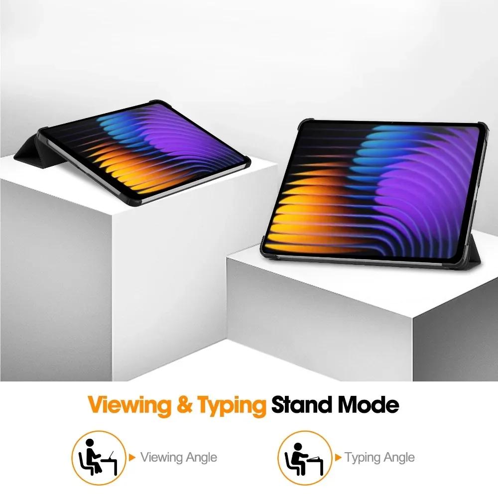 Чехол для Pad 7 11,2 дюйма с трехскладной подставкой-книжкой Funda Для Pad 7 Pro Mi Pad 7 с функцией автоматического сна