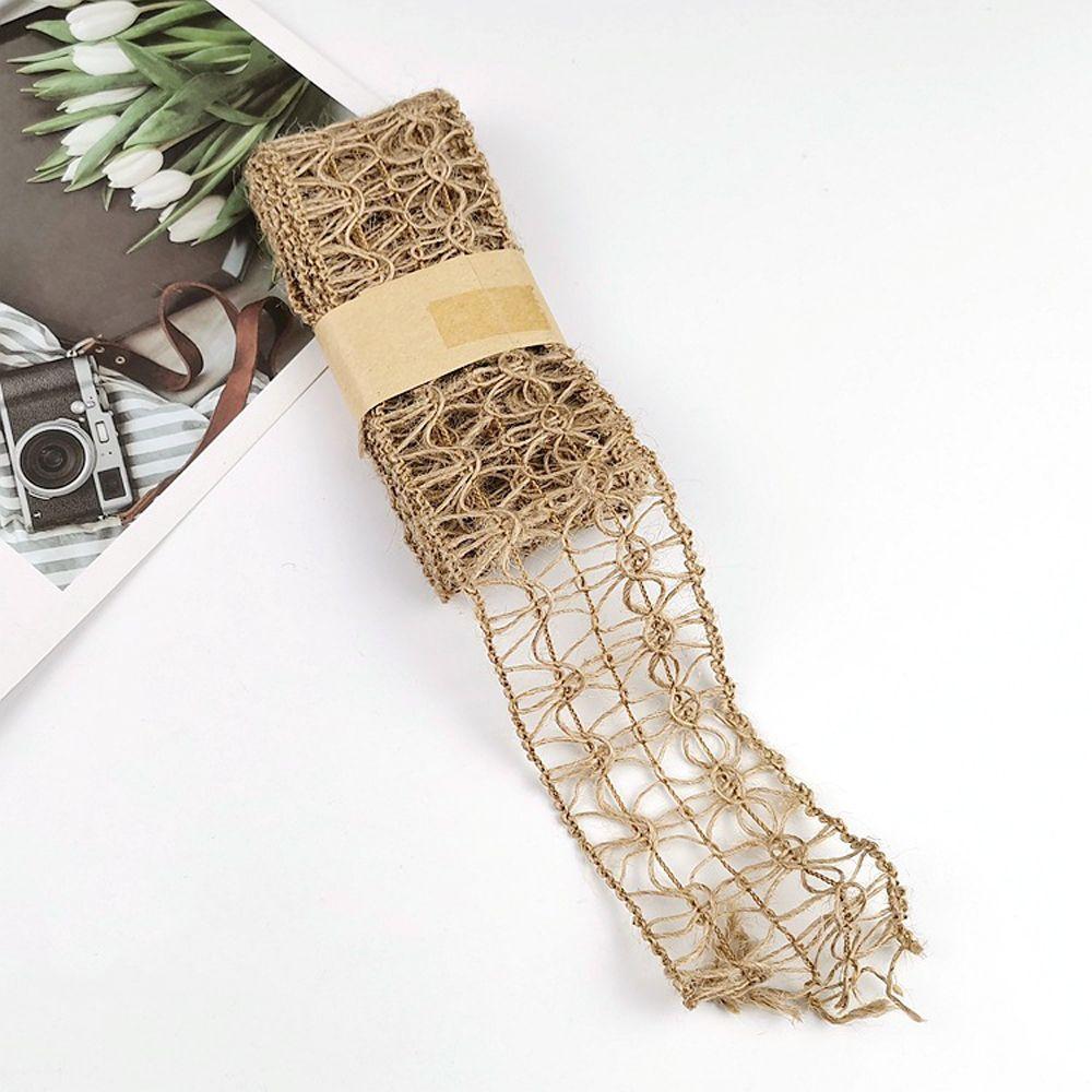 Woven DIY Scrapbook Home Ornament Lace Wedding Party Supplies Burlap Roll Jute Ribbon Hemp Rope