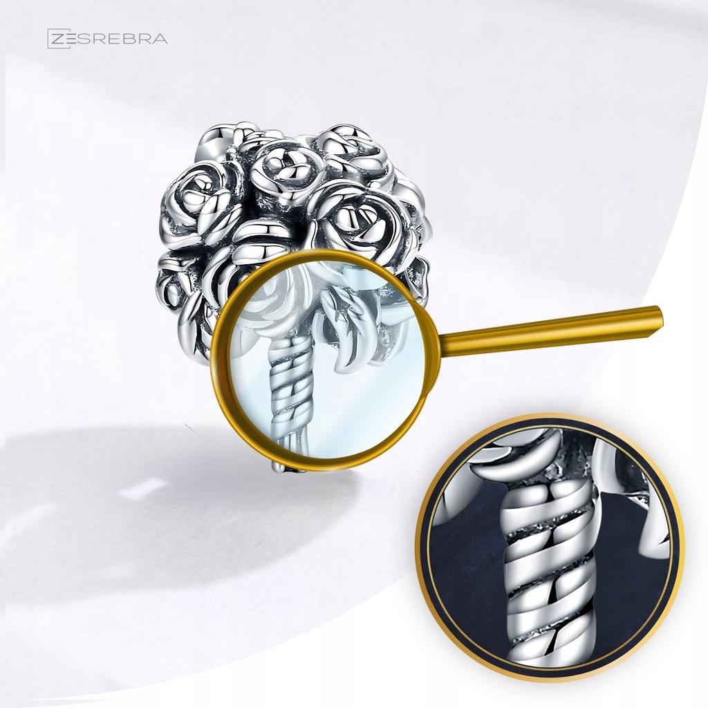 Charms Bouquet Of Flowers Pr 925 Bead S925 Bouquets Beads Pendant