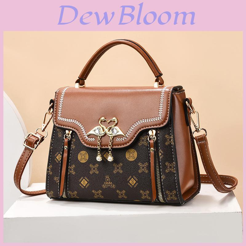 Fashion Pvc Small Square Bag With Rhinestone Swan Decoration And Printed Design For Casual Daily Use
