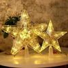 Christmas Tree Topper Star Lighted Decoration Illuminated Star Ornament for Holiday Tree Decor Festive Lighting