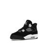 Air Jordan 4 Retro GS White Thunder Kids Sneakers Black FQ8213-001