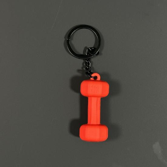 Брелок для ключей в форме фитнес-стакана для воды в форме штанги, дизайн пластины-подвески, напоминание о тренировке, сумка для ключей для бодибилдинга