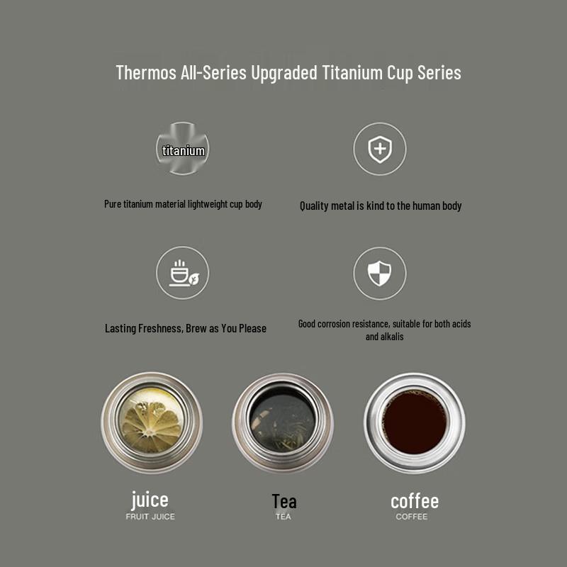 Thermos Изотермическая бутылка из чистого титана TCTC-550