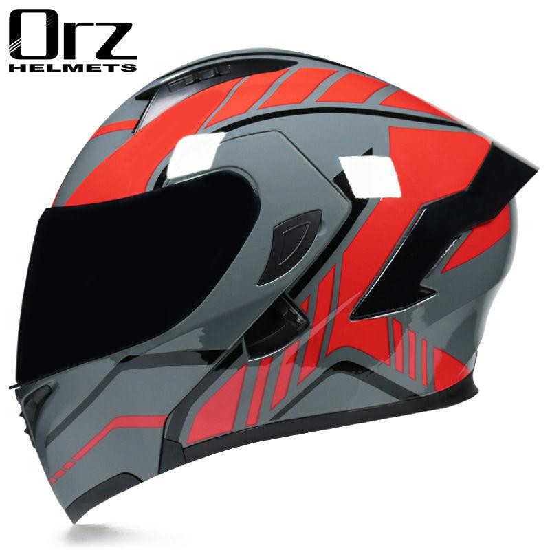 Motorcycle Helmets Men's and Women's Unveiling Helmets Full Helmets Tail Rider Bluetooth Locomotive Men's and Women's Winter Personality Electric