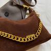 Замшевая сумка женская новая модная сумка-цепочка универсальная сумка повседневная текстура ретро сумка-мессенджер