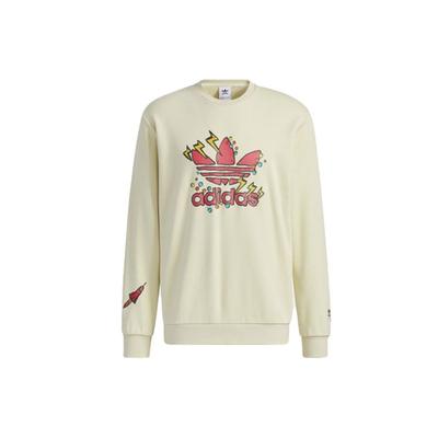 adidas Оригинальный трилистник Fangtastic Series Disney с принтом Микки и круглым вырезом, мужские топы Sandstorm H09183