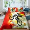 Motorcycle Race Car Bedding Set Single Twin Double Queen King Cal King Size Bed Linen Set