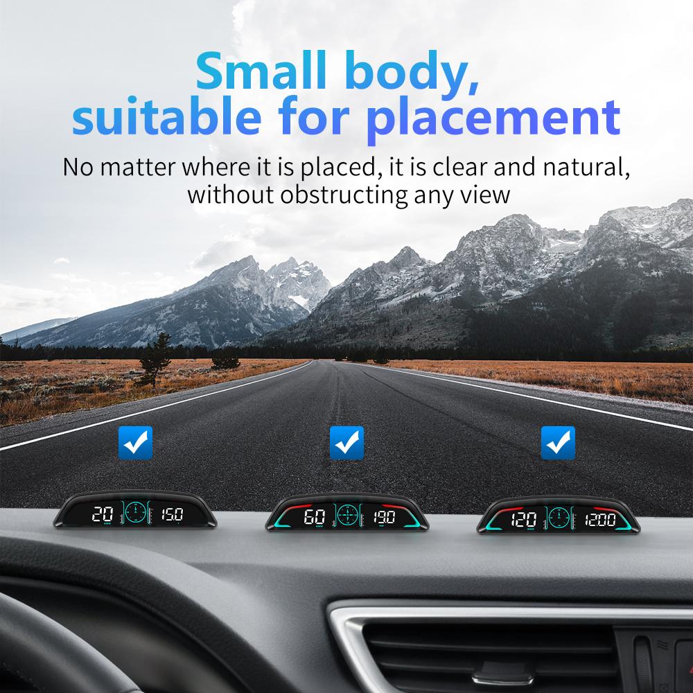 HD Умный Автомобильный HUD GPS Спидометр OBD B3 /GPS G3 Цифровой Head Up Дисплей Время в пути Часы Сигнализация Безопасности Электронные Аксессуары