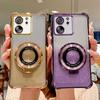 Xiaomi13t Роскошный чехол-подставка с гальваническим покрытием для Xiaomi Mi 13t Mi13t Pro 13 T Противоударная защита Силиконовая подставка Задняя крышка Mi13tpro