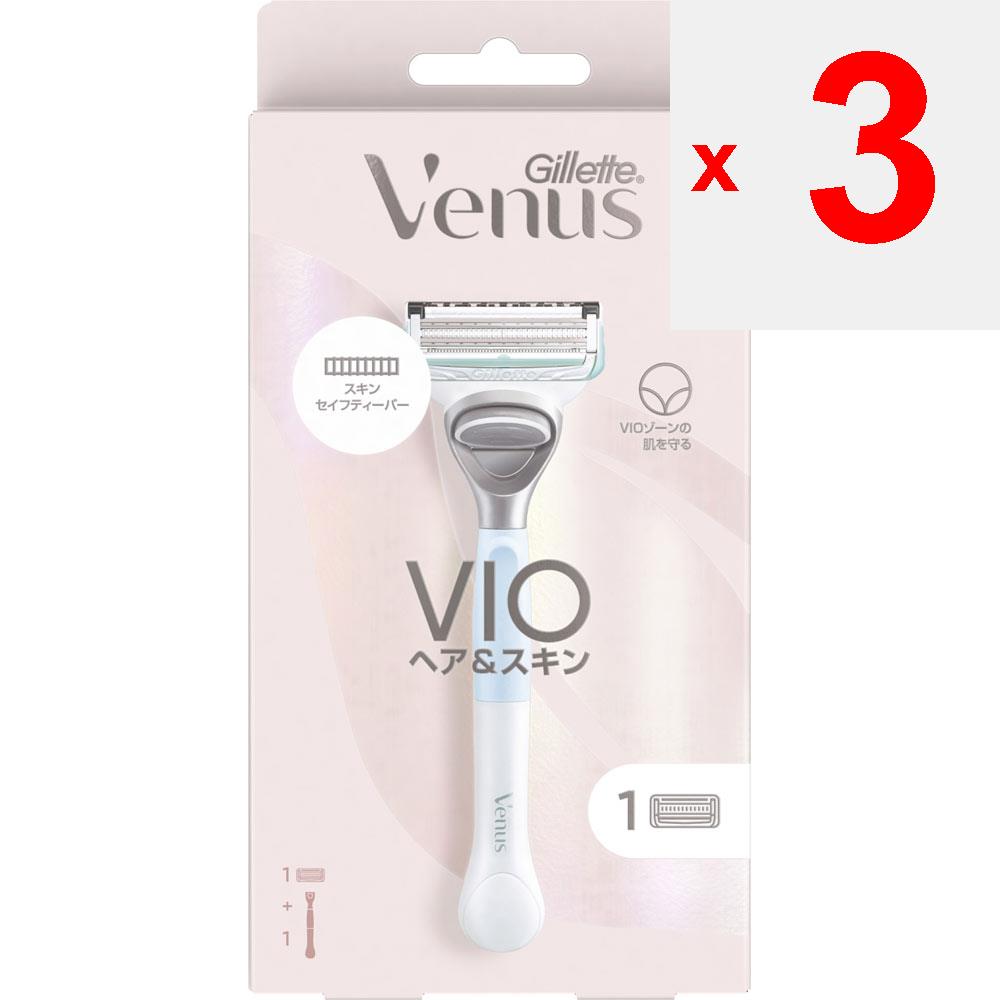 P&G Japan Держатель бритвы Venus VIO с 1 сменным лезвием Держатель для женской бритвы Инструкция по применению] Эта бритва предназначена для использования на деликатных участках кожи.