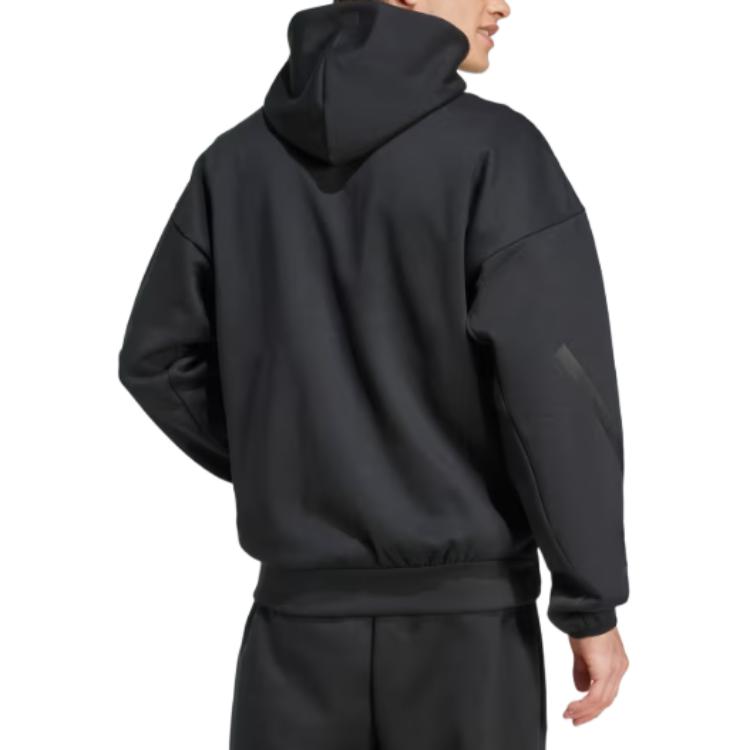 adidas Спортивная одежда ZNE. Черная куртка-толстовка на молнии с капюшоном JE7538