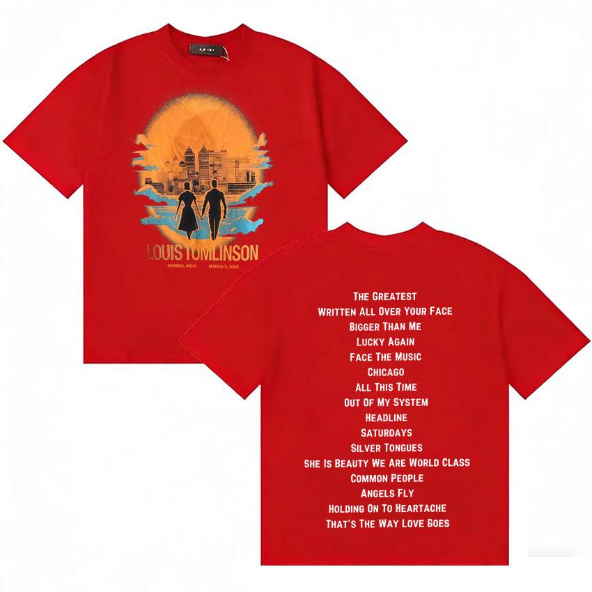 Louis Tomlinson Trendy Album 2026 T Shirt Unisexs Women Summer Short Sleeve Casual Tshirts High Quality Oversized Tshirt Fans Gift