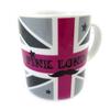 [L8973] - Керамическая кружка So British розово-серая.