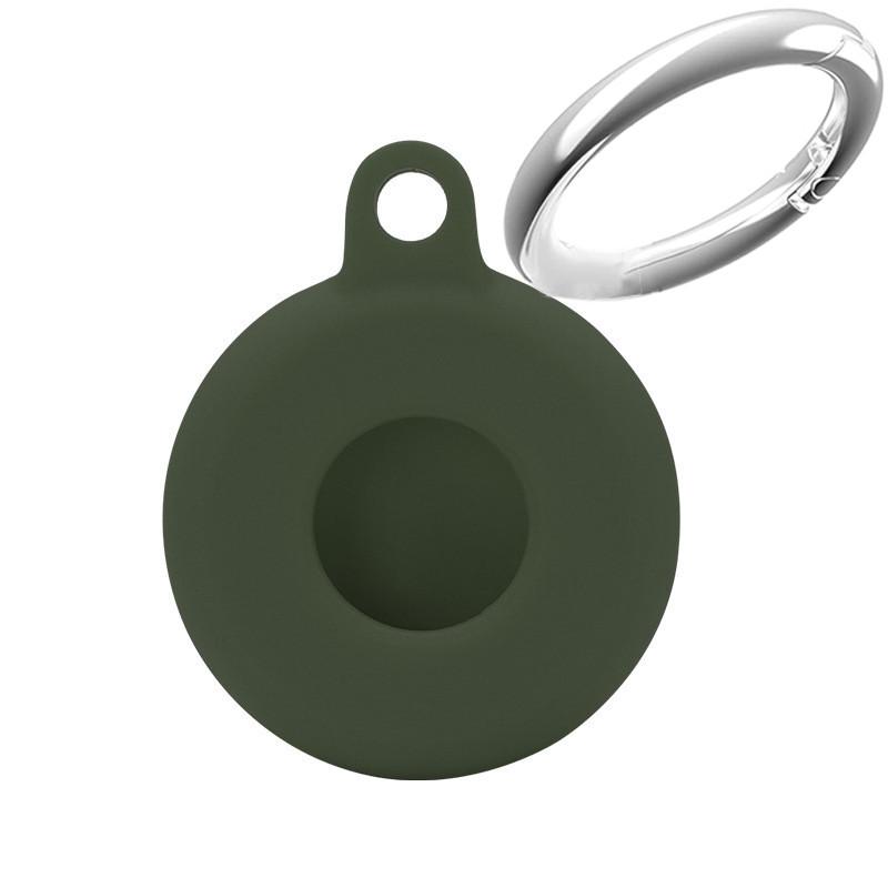 Cover For Apple Airtags Case Liquid Silicone Protective Shell Tracker Accessories Anti-scratch Sleeve With Keychain AirTag Cover