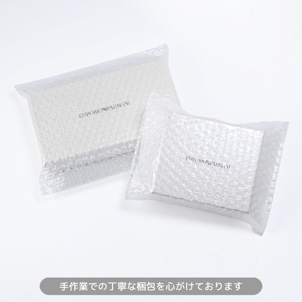 Emporio Armani Long Wallet Round Zipper Graphic Design Eagle Black Blue YEME49 Y731E 80001 Wallet Leather Men's [Item]