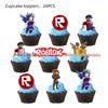Товары для вечеринки Roblox: Украшения для игры в виртуальном мире - Тарелки, Чашки, Шляпы, Салфетки, Баннер