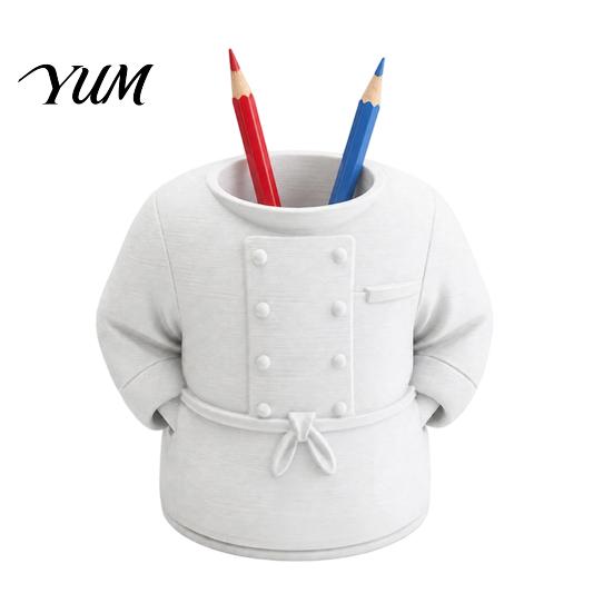 Chef Pen Holder for Desk Uniform Holder, 3D Printed Novelty Stationery Organizer, Modern Classroom Supplies Large Capacity Desktop Ornament Study And