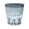 Retro Kiriko Glass Sashiko Ink Current Model J-kitchens Cup, 85xH90mm, 260cc, Blue, Kasho,