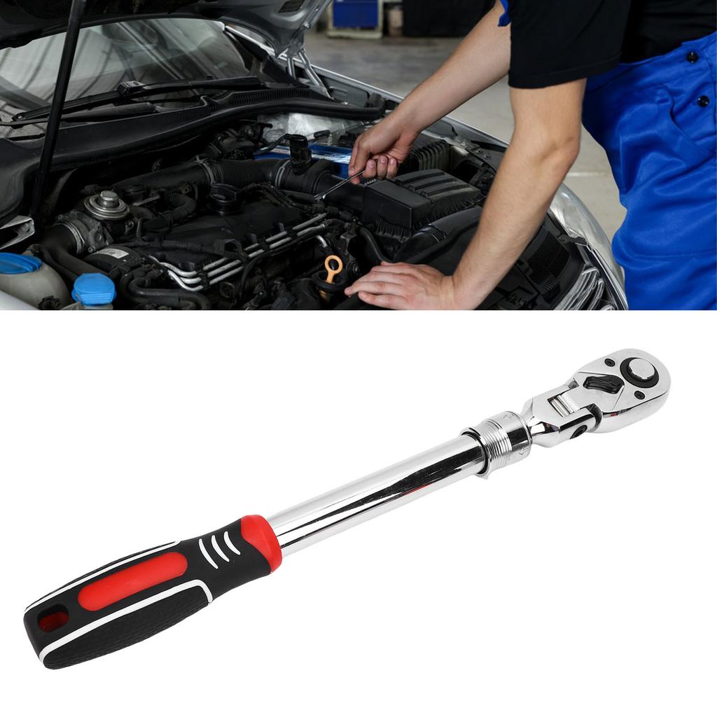 1Celsius2\ 72T Трещотка с выдвижной рукояткой 180 градусов Гаечный ключ для труднодоступных мест