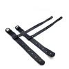 Leather High Heels Locking Belt Ankle Cuff Restraints Kit Bondage Gear Erotic Positioning Bandage Black Adjustable