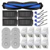 A65T-Replacement Parts Set(25PCS) For Ecovacs Deebot T30C Omni/T30C Pro Omni- Vacuum Brush Filter Dust Bag Mop Cloth Included