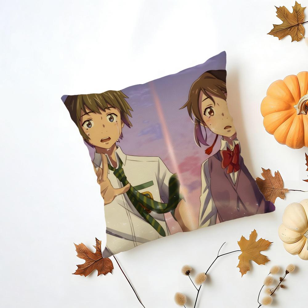 YYour Name Cushion Cover Washable Linen Pillowcase Soft for Daily Sofa Bed Home Room Decor