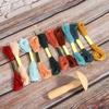 Cotton Darning Supplies Kit Wooden Sewing Tools Colorful Mushroom Patching Threads  Home Handicraft