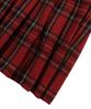 Sunday Fruits Market Sun Pleats Skirt Red Check