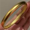 24K Ancient Gold Matte Lettering Bracelet Light Luxury High-end Bracelet Simple Fashion Temperament Jewelry