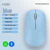 OLOEY Тонкая беспроводная Bluetooth-мышь с двойным режимом, перезаряжаемая