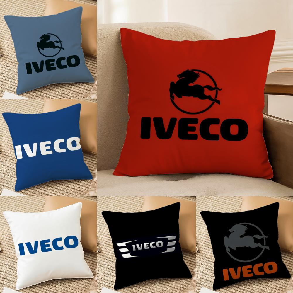 Classic IIVECO Cushion Cover Short plush Doublesided Print Square Throw Pillow Covers Sofa Home Cushion Decor