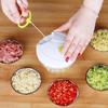 Ручная мясорубка и измельчитель овощей - Миксер для начинки пельменей с ручным приводом