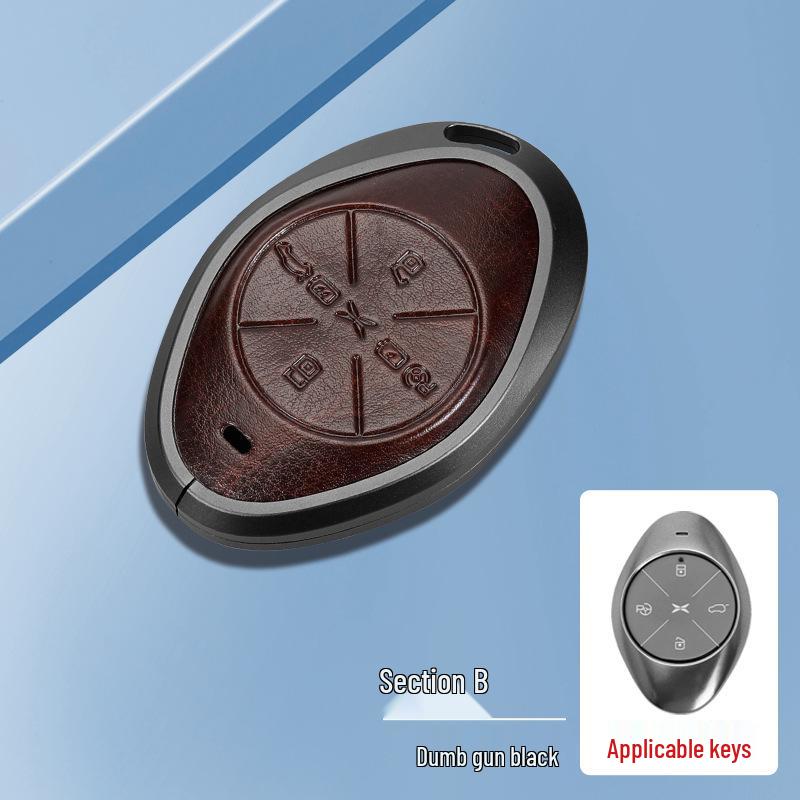 Compatible with XPeng P7i, G6, G9, P5, G3i key case - Premium Protective Shell with Buckle.